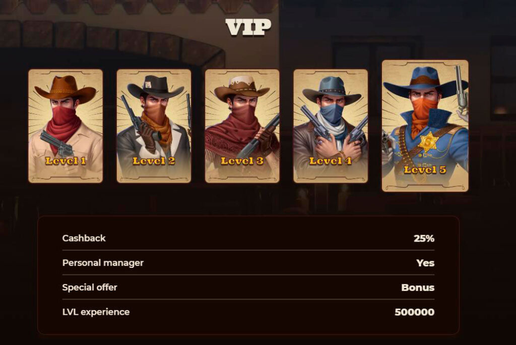 5-levels vip smokace casino