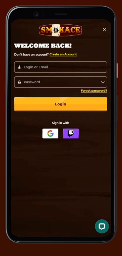 login app smokace casino