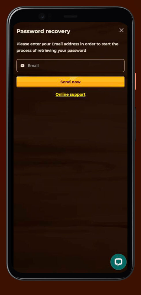 recovery password smokace casino