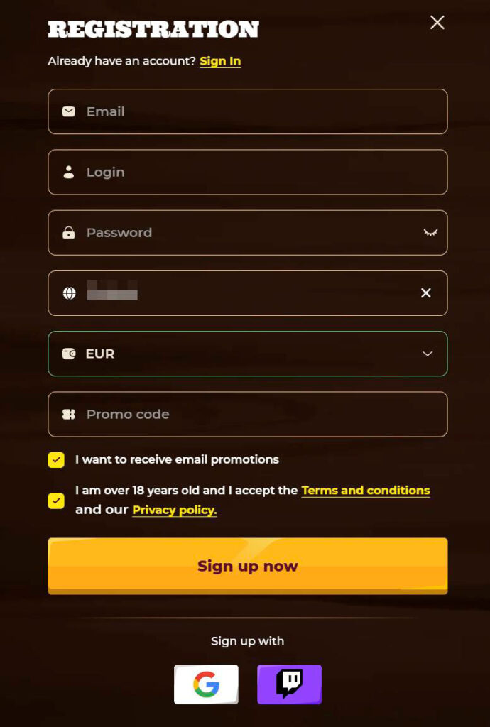 sign up smokace casino